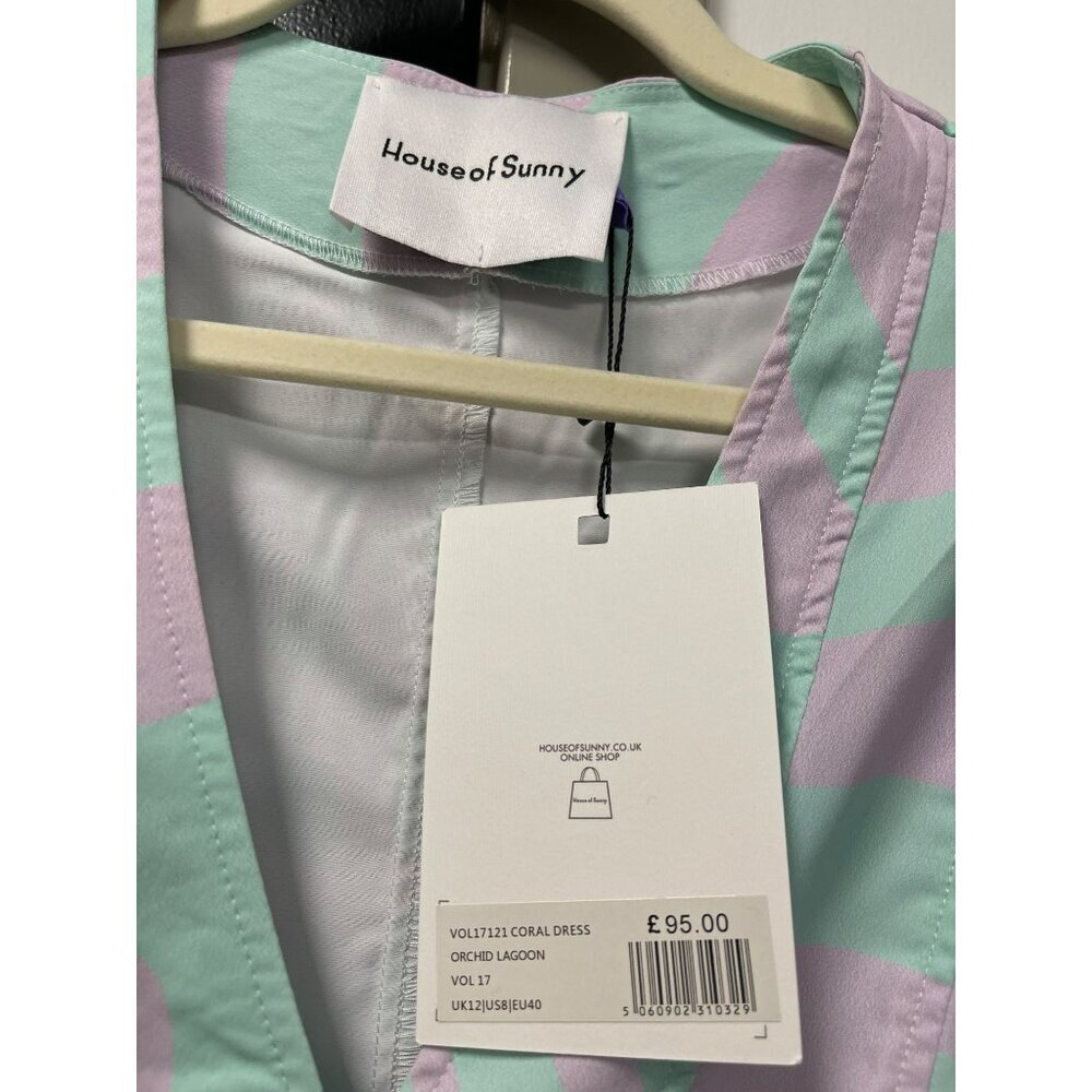 House Of Sunny Pastel Maxi Dress Size 8 New - Picture 8 of 8